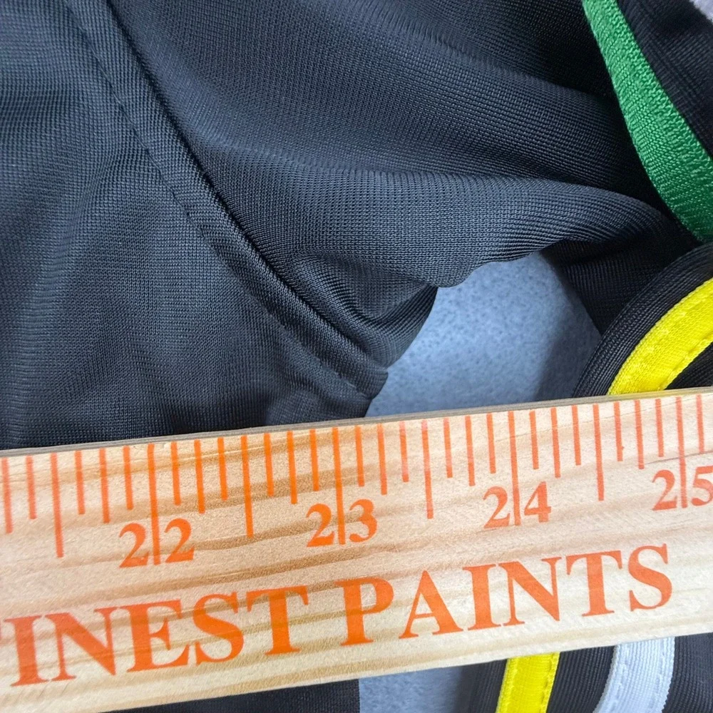 Ghast Track Jacket Mens L Black Brazil Embroidered Full Zip NWT